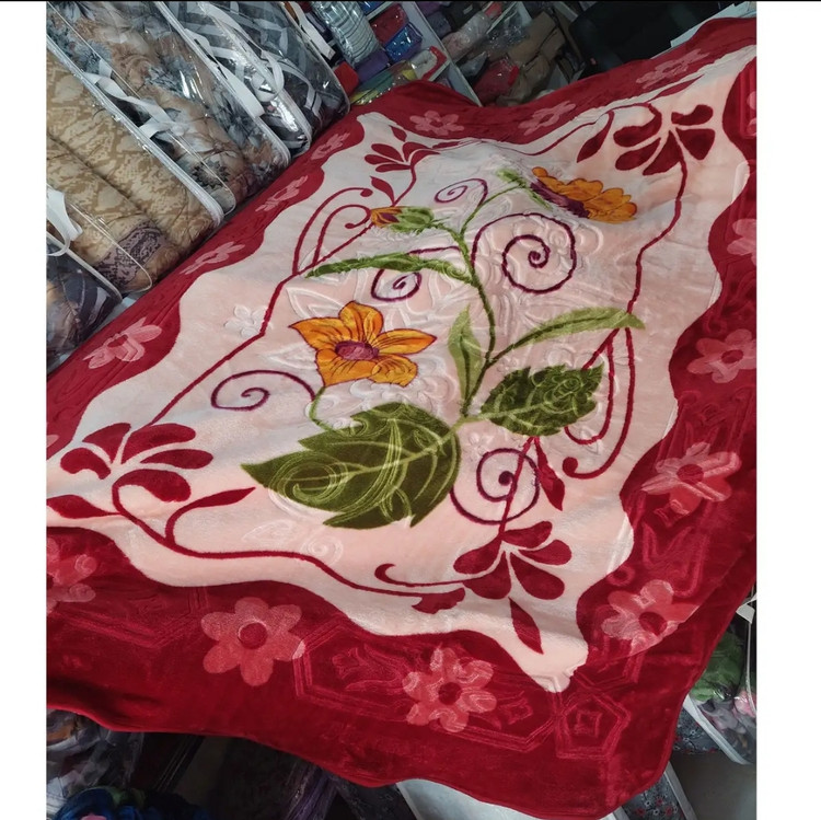 پتو نرمینه تکنفره مدل نسیم